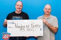 Deux amis remportent 75 000 $ au Québec 49